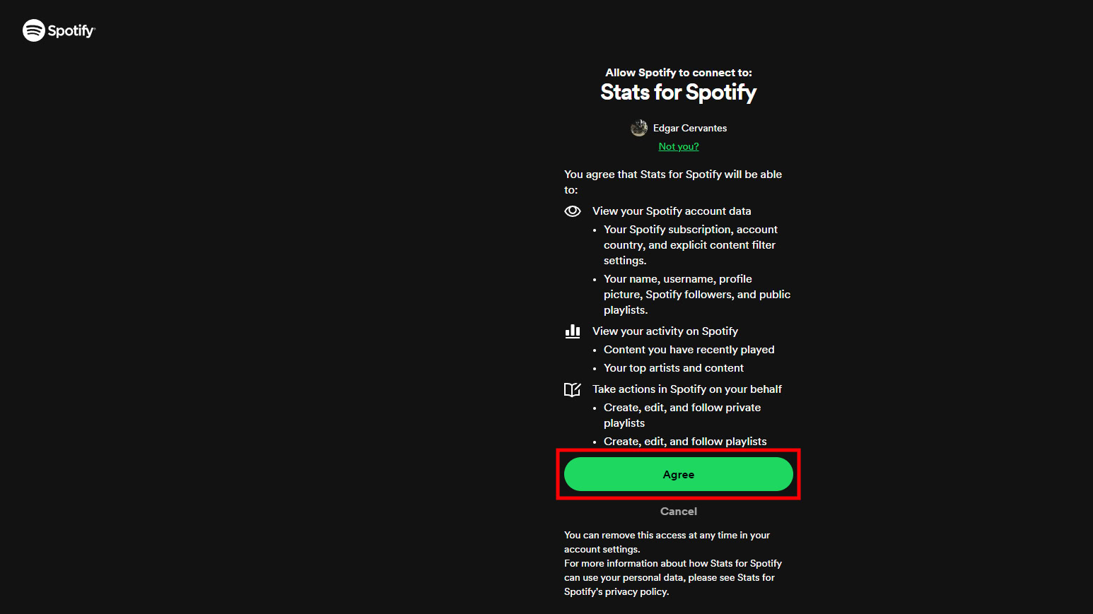 Using Stats for Spotify to see your Spotify stats (2)