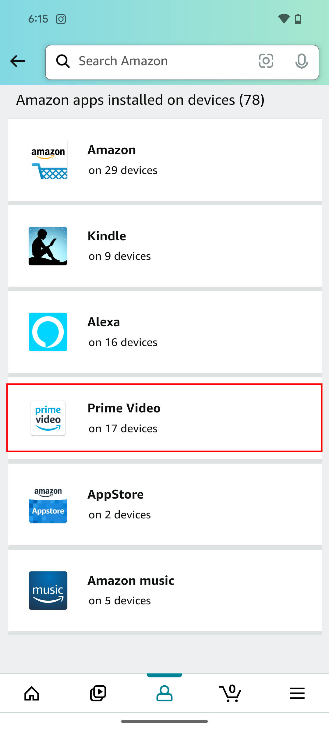 How to Sign Out of Amazon Prime Video on TV via the app 2