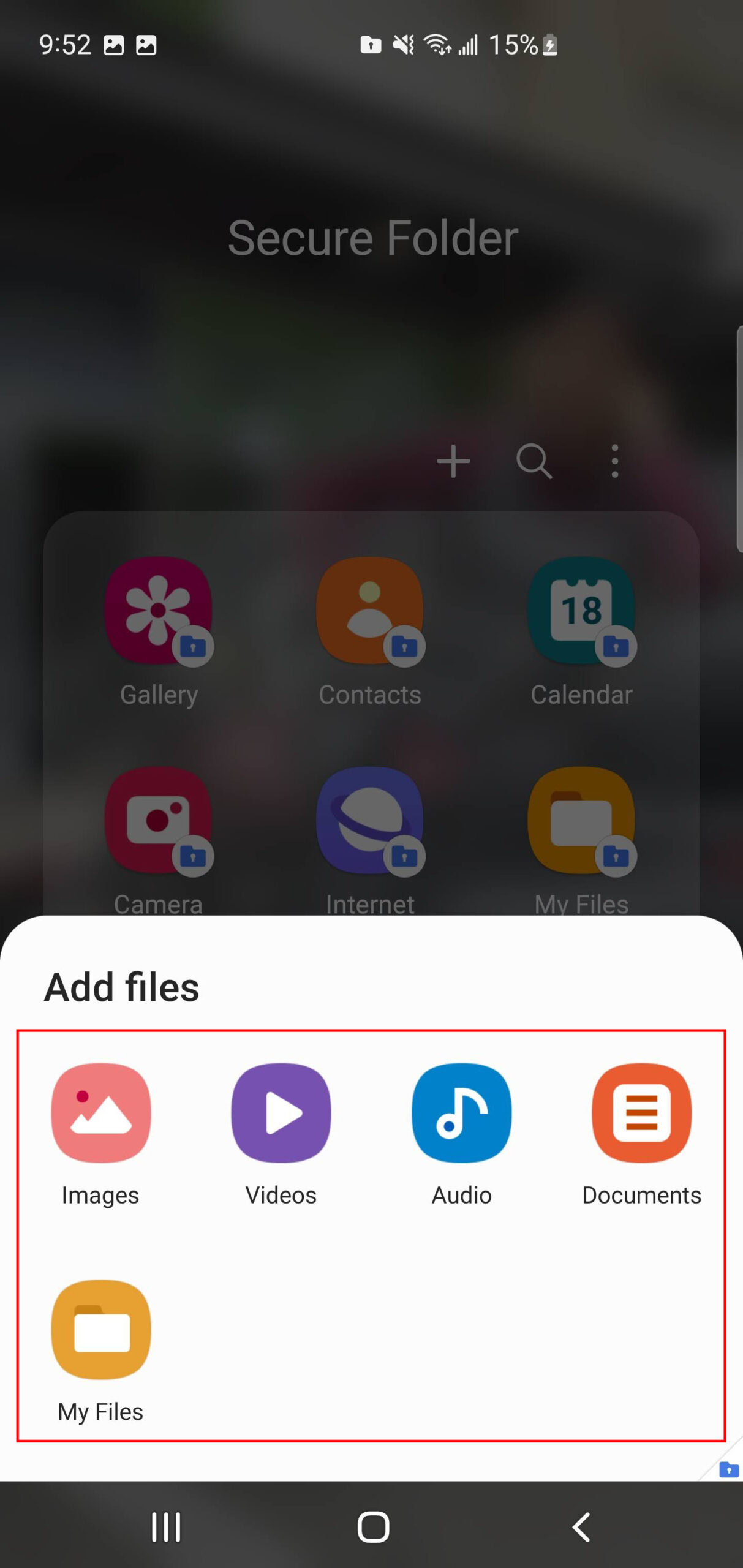 How to add files to Samsung Secure Folder using the app (4)