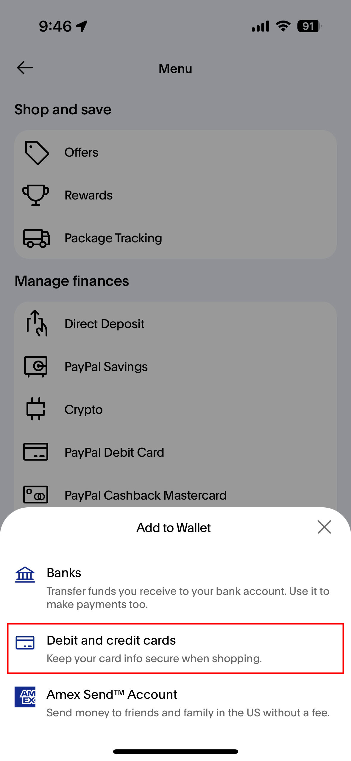 How to add your Cash App Cash Card to PayPal 3