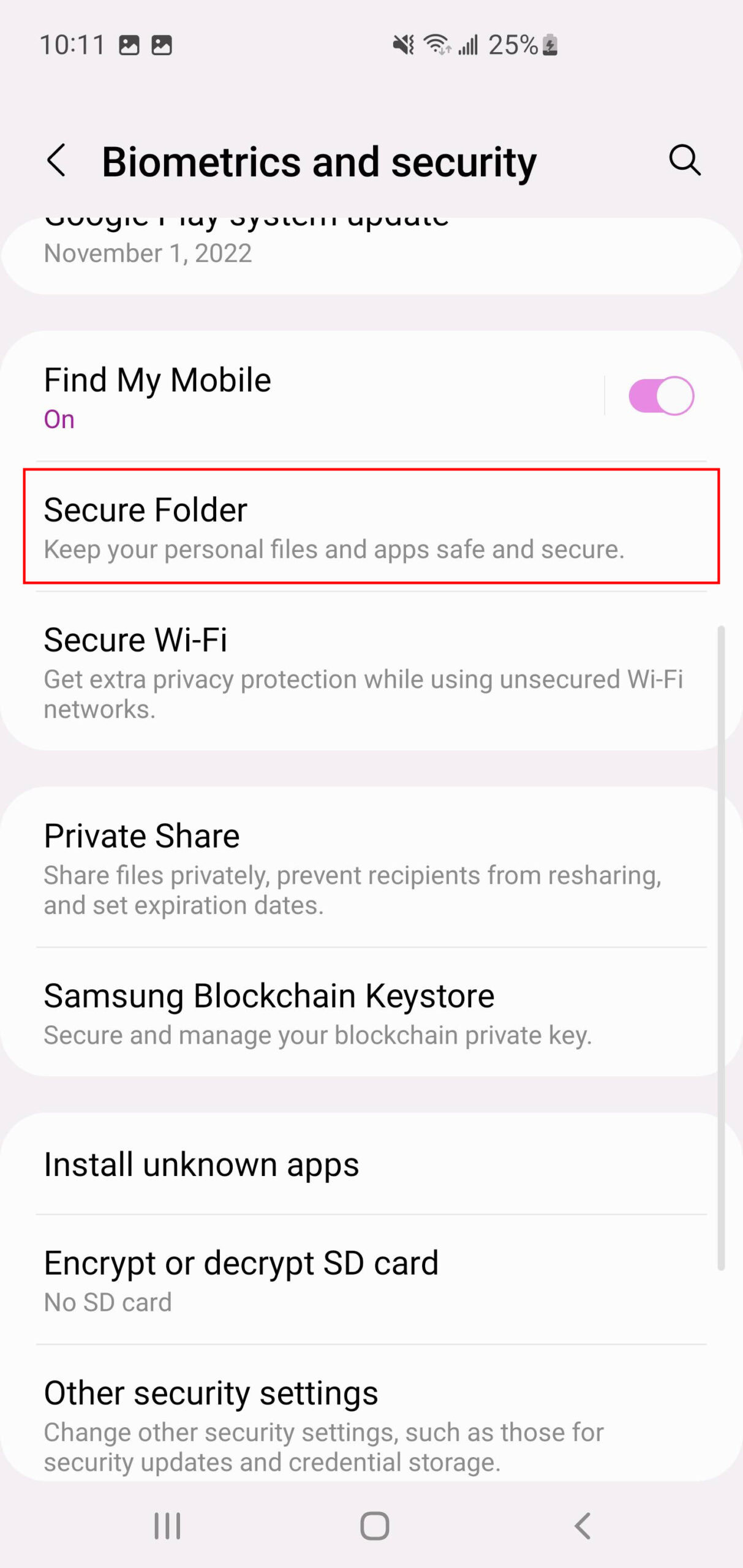How to back up Samsung Secure Folder to your Samsung account (2)