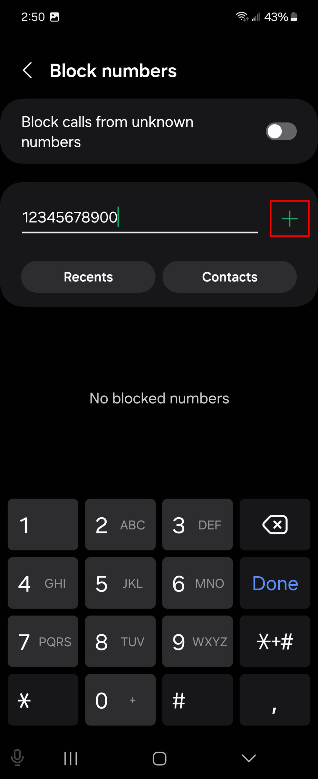 How to block a number on a Samsung phone using the Phone app 4