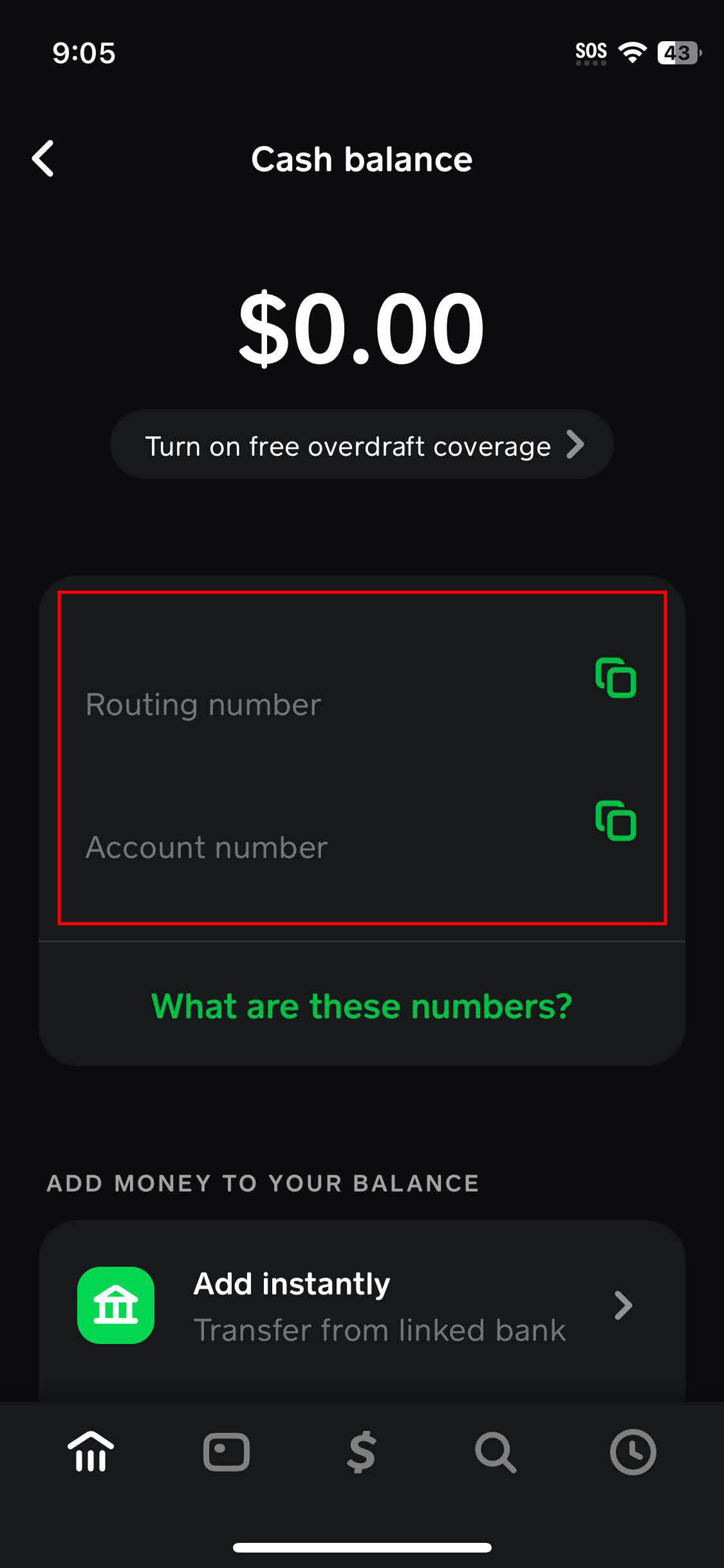 How to find your Cash App routing and account number (3)