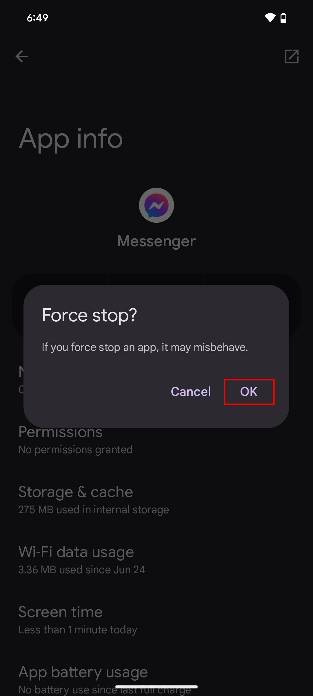 How to force stop Facebook Messenger on Android (4)