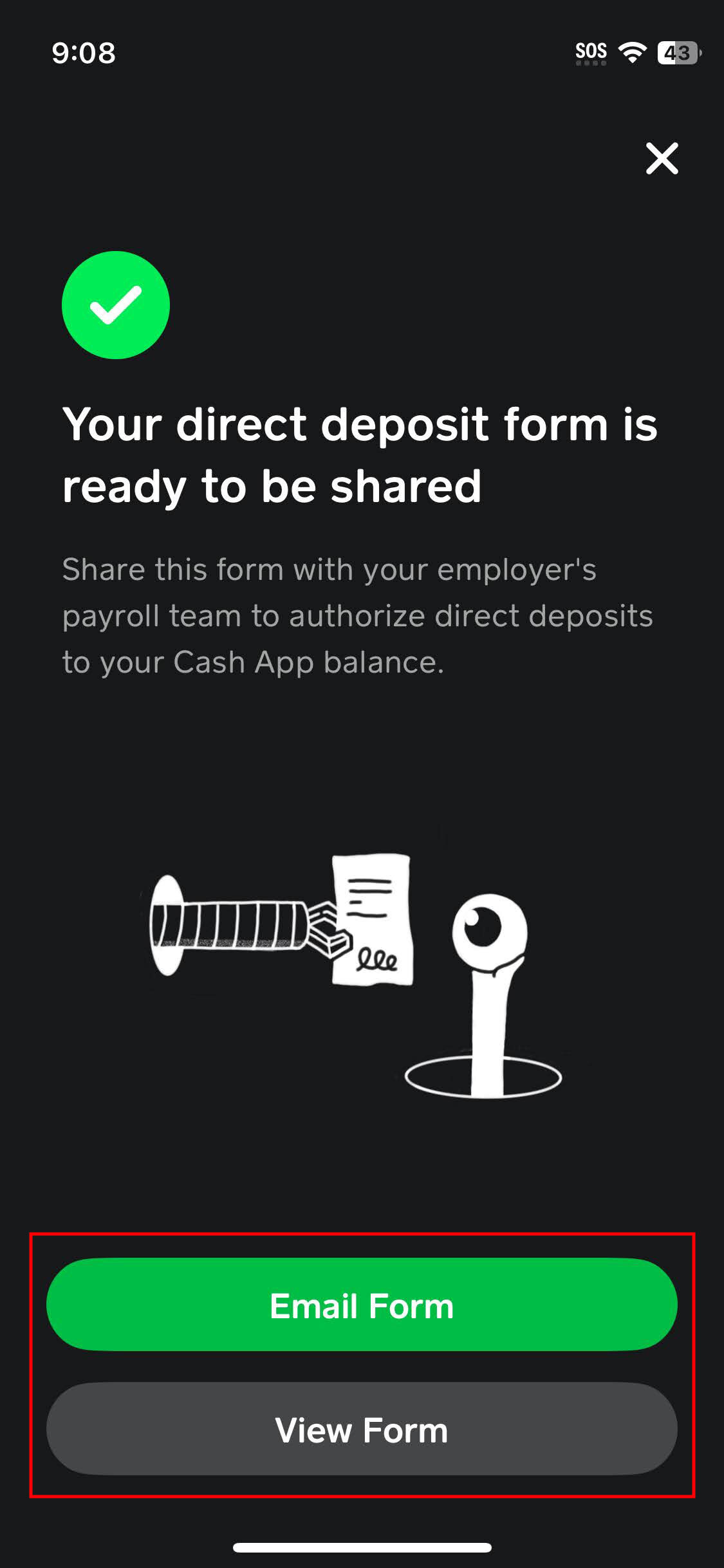 How to get a direct deposit form from Cash App (11)