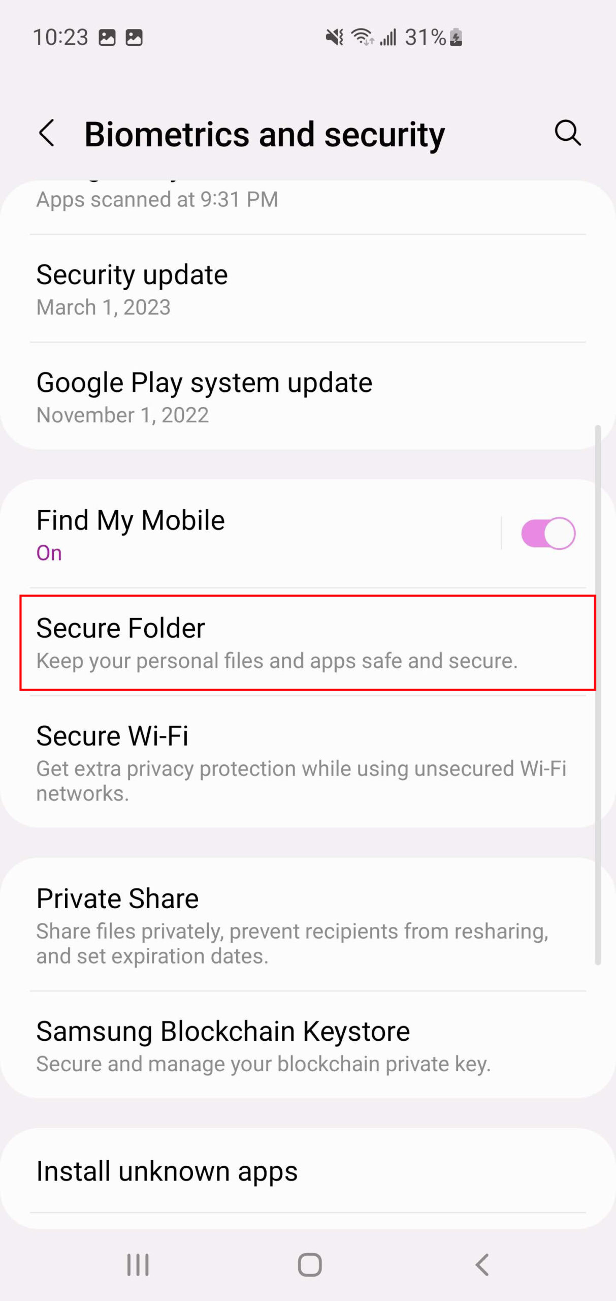 How to hide the Samsung Secure Folder App (2)
