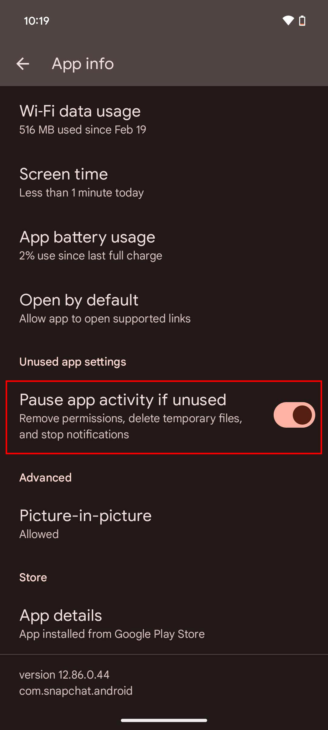 How to pause app activity if unused on Android 14 (3)