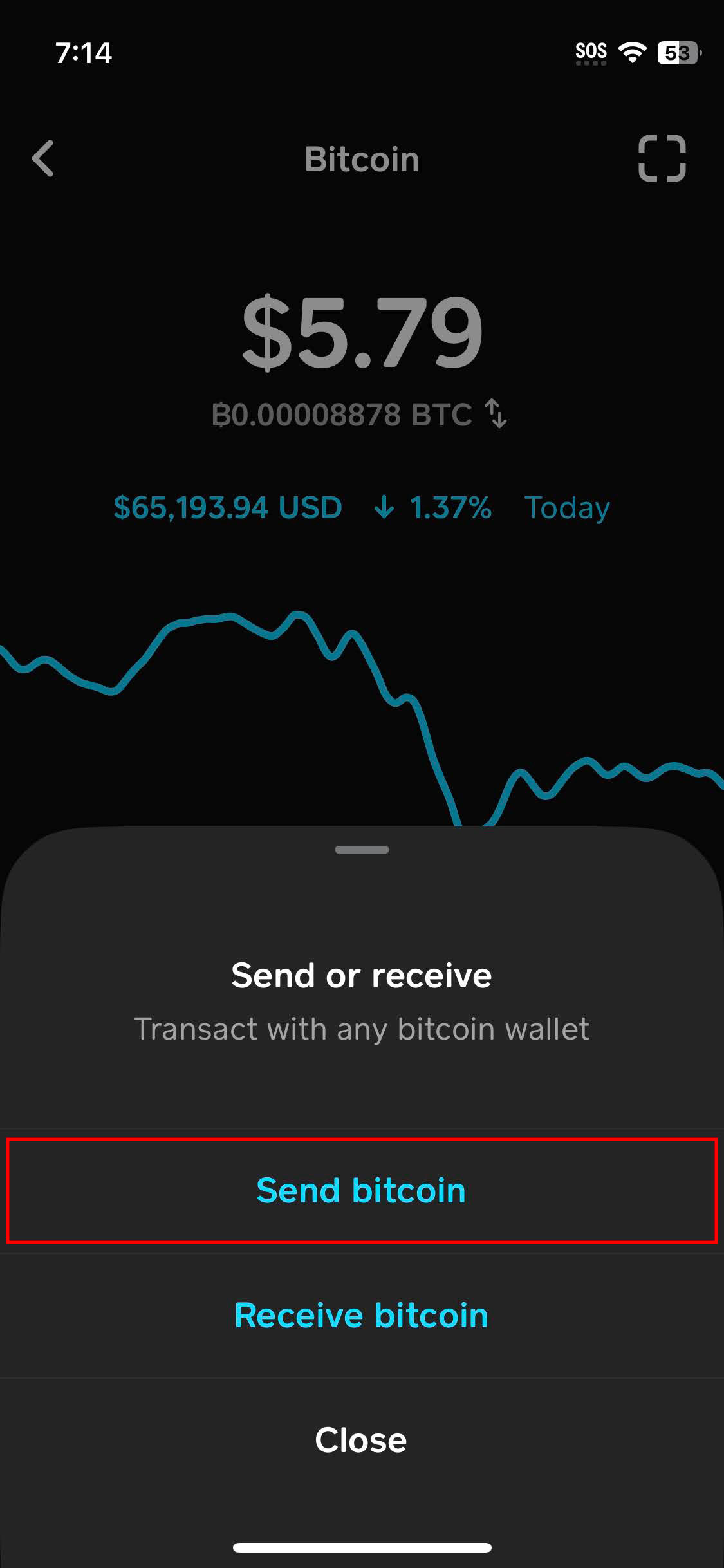 How to send Bitcoin on Cash App to a Bitcoin wallet (4)
