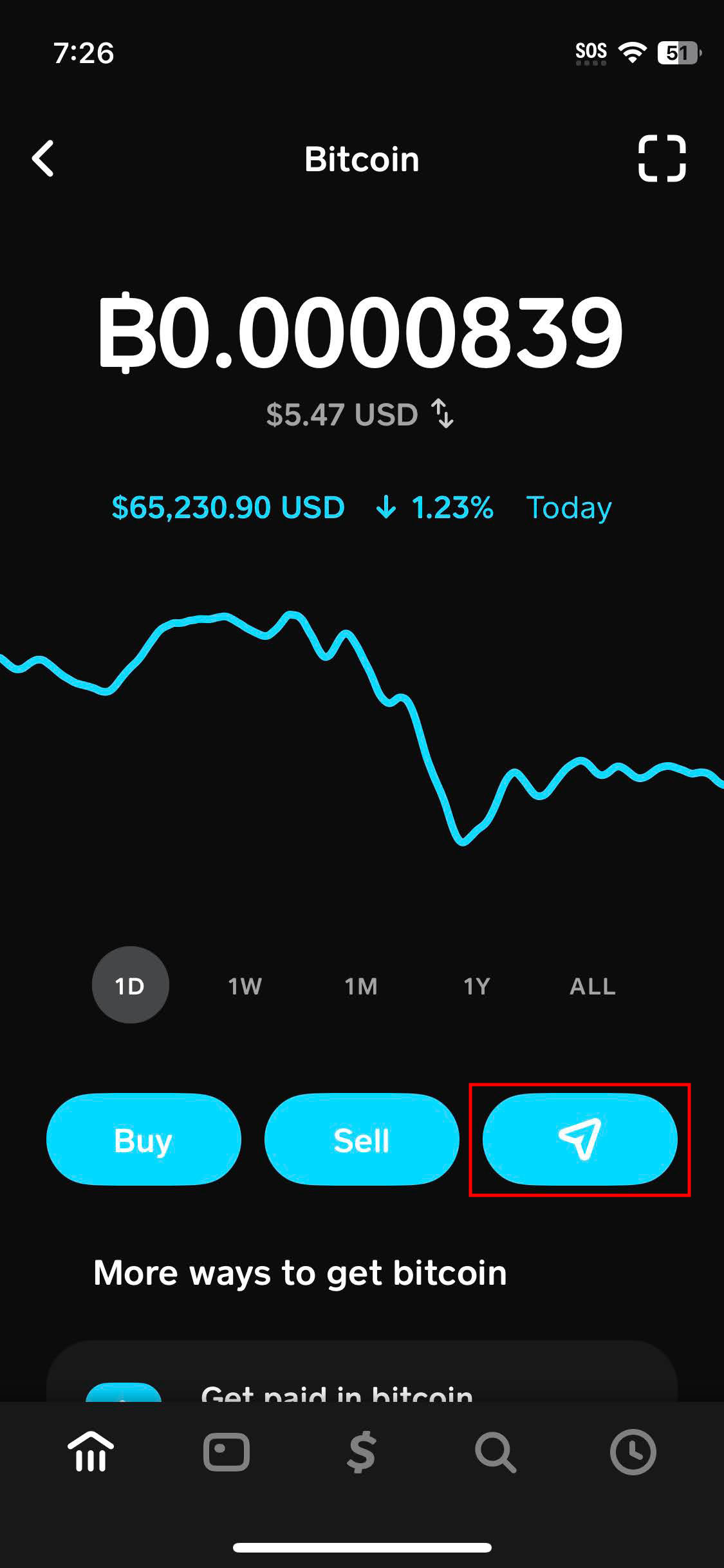 How to send Bitcoin to another Cash App user (3)