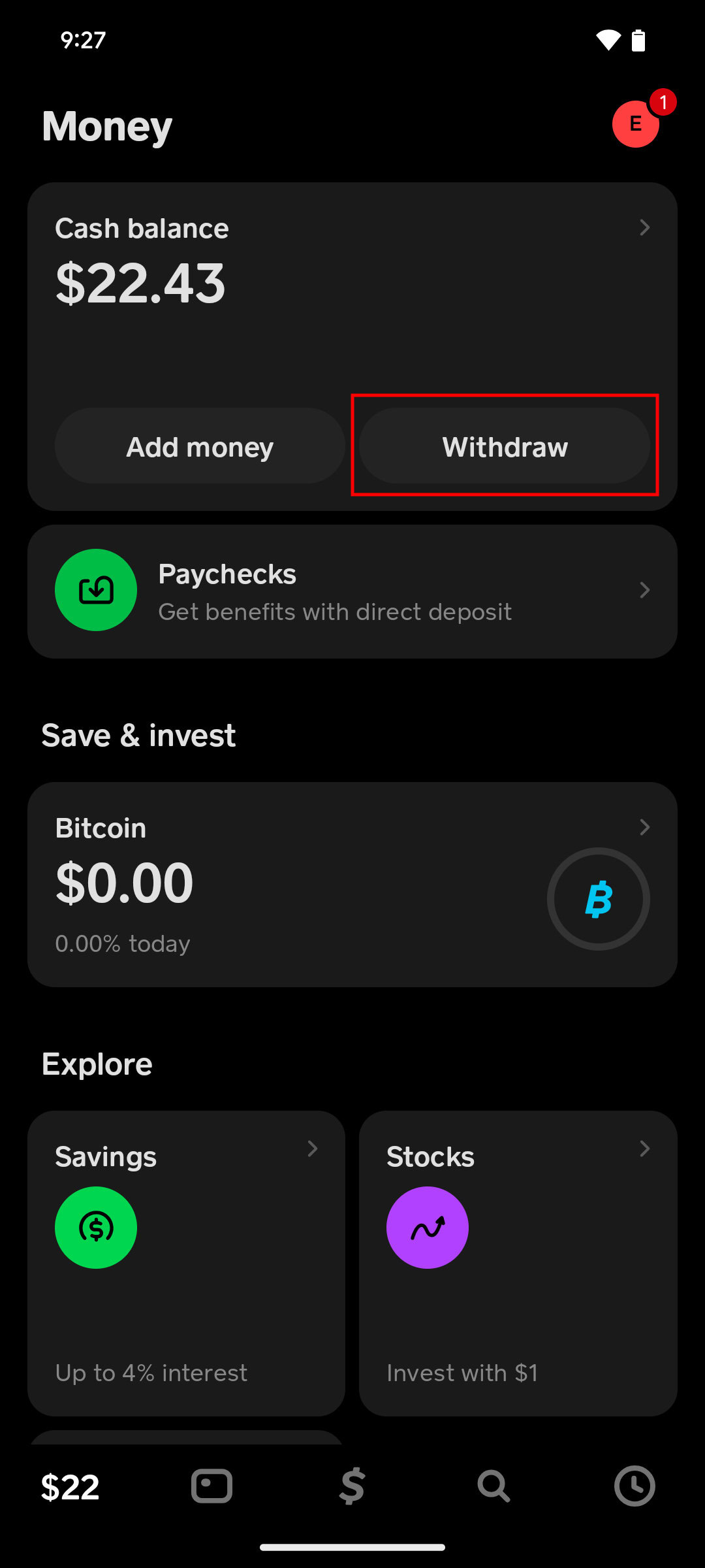 How to transfer money from Cash App to PayPal using bank account 2