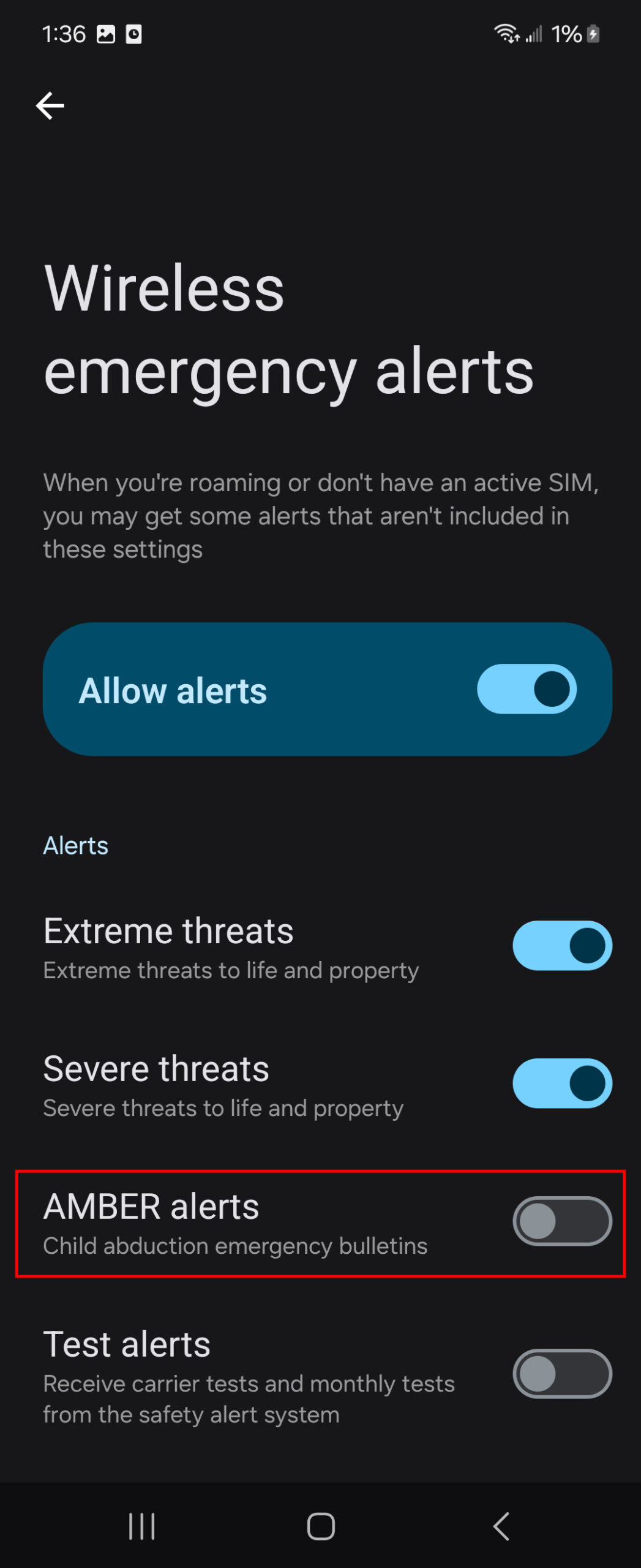 How to turn off Amber alerts on Samsung phones 3