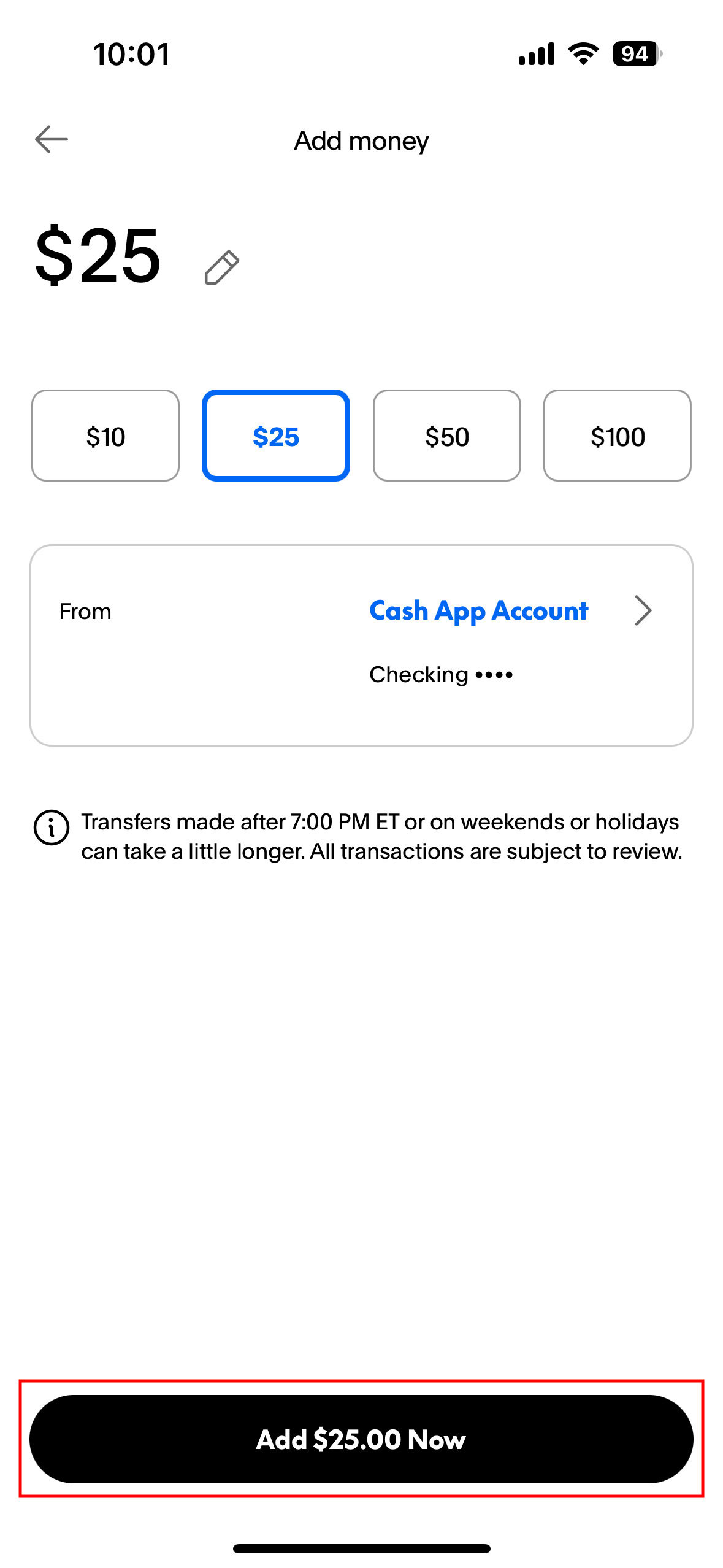 Link your Cash App bank account to PayPal and transfer money directly 10