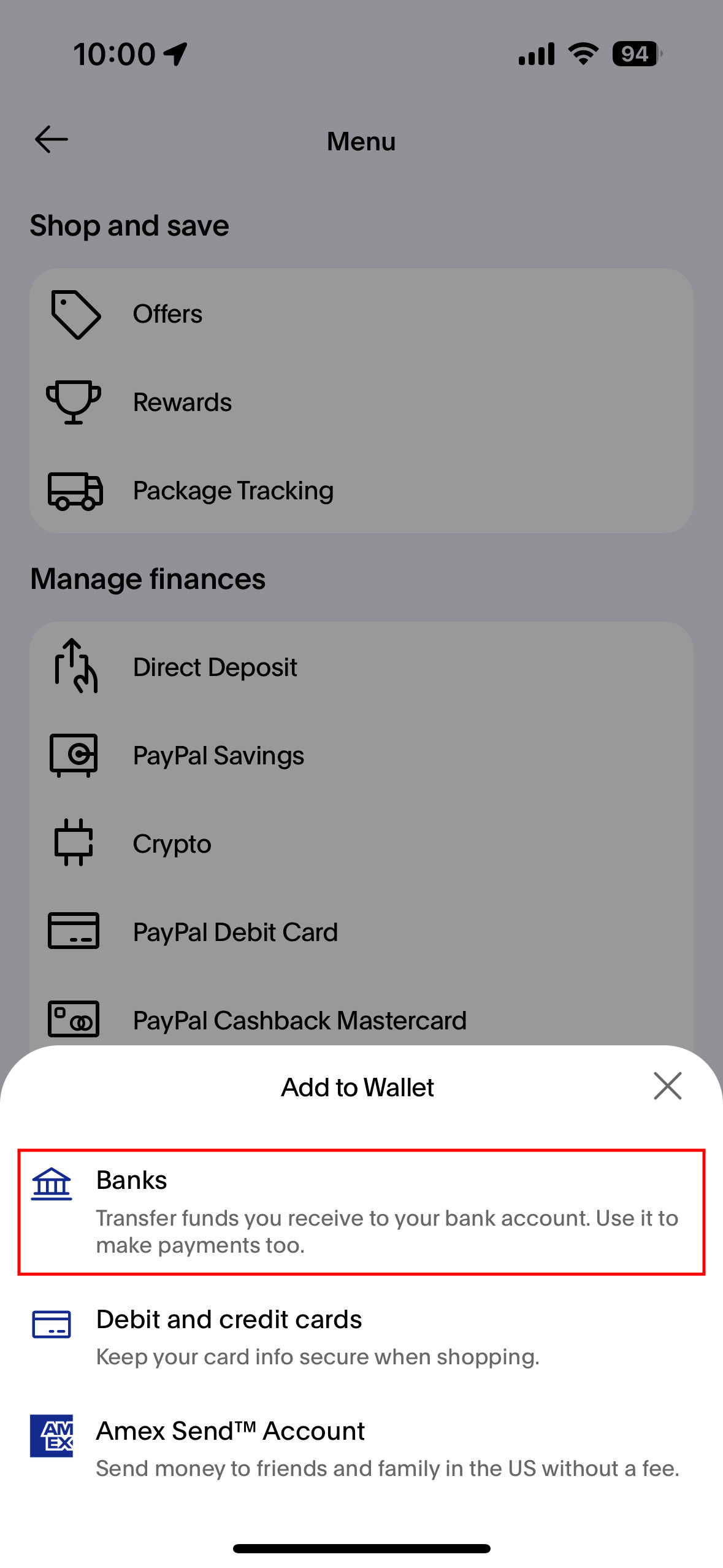 Link your Cash App bank account to PayPal and transfer money directly 3