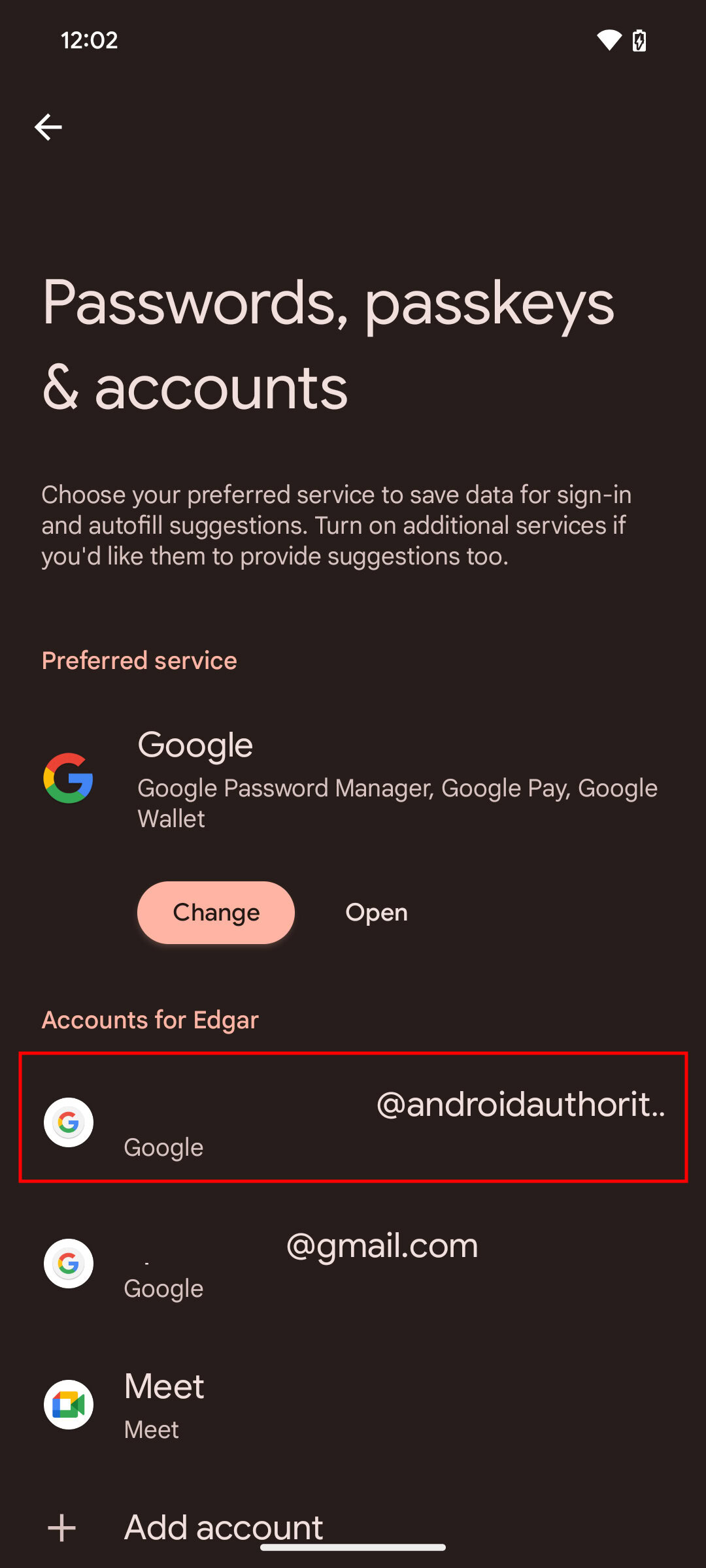 Logging out of your Google account on your Android device 2