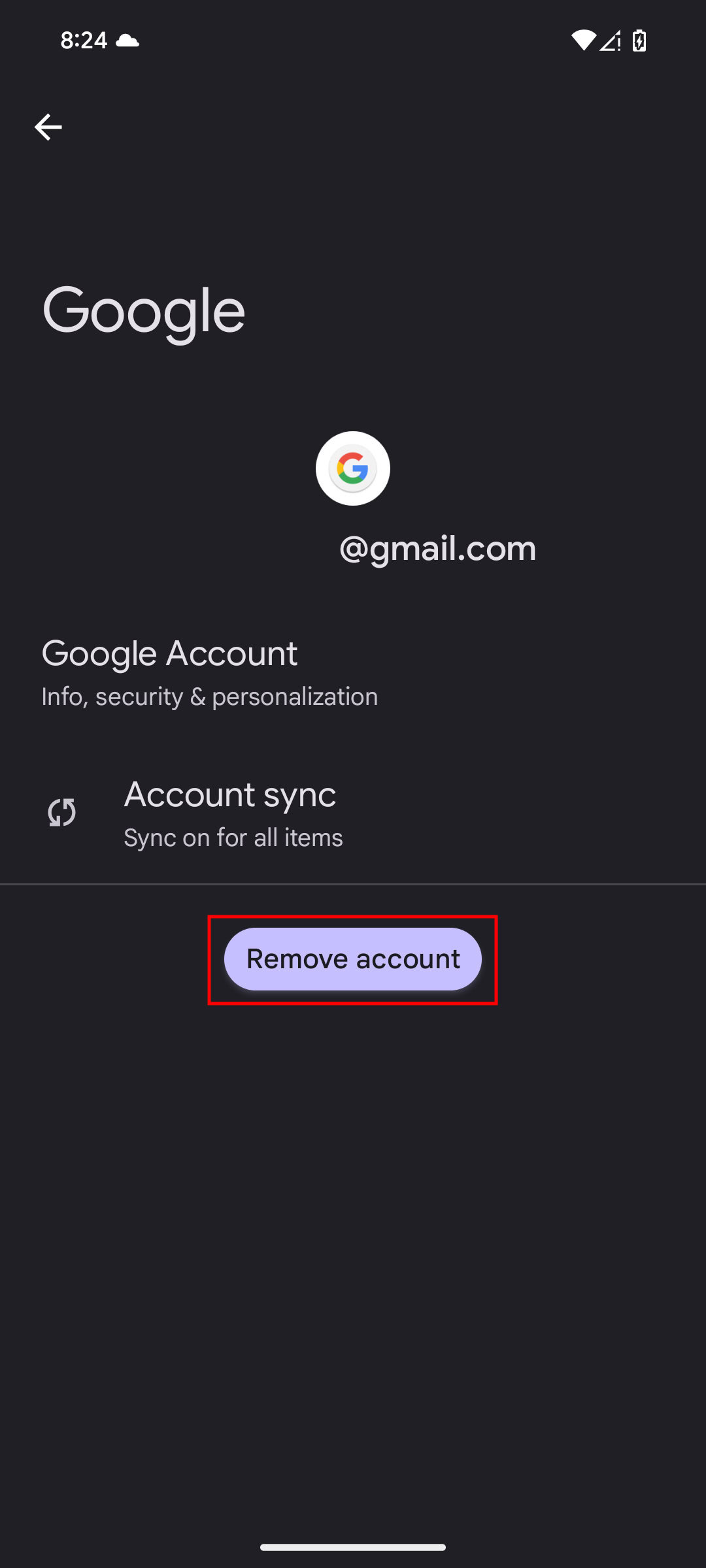 How to remove Google Account on Android (3)