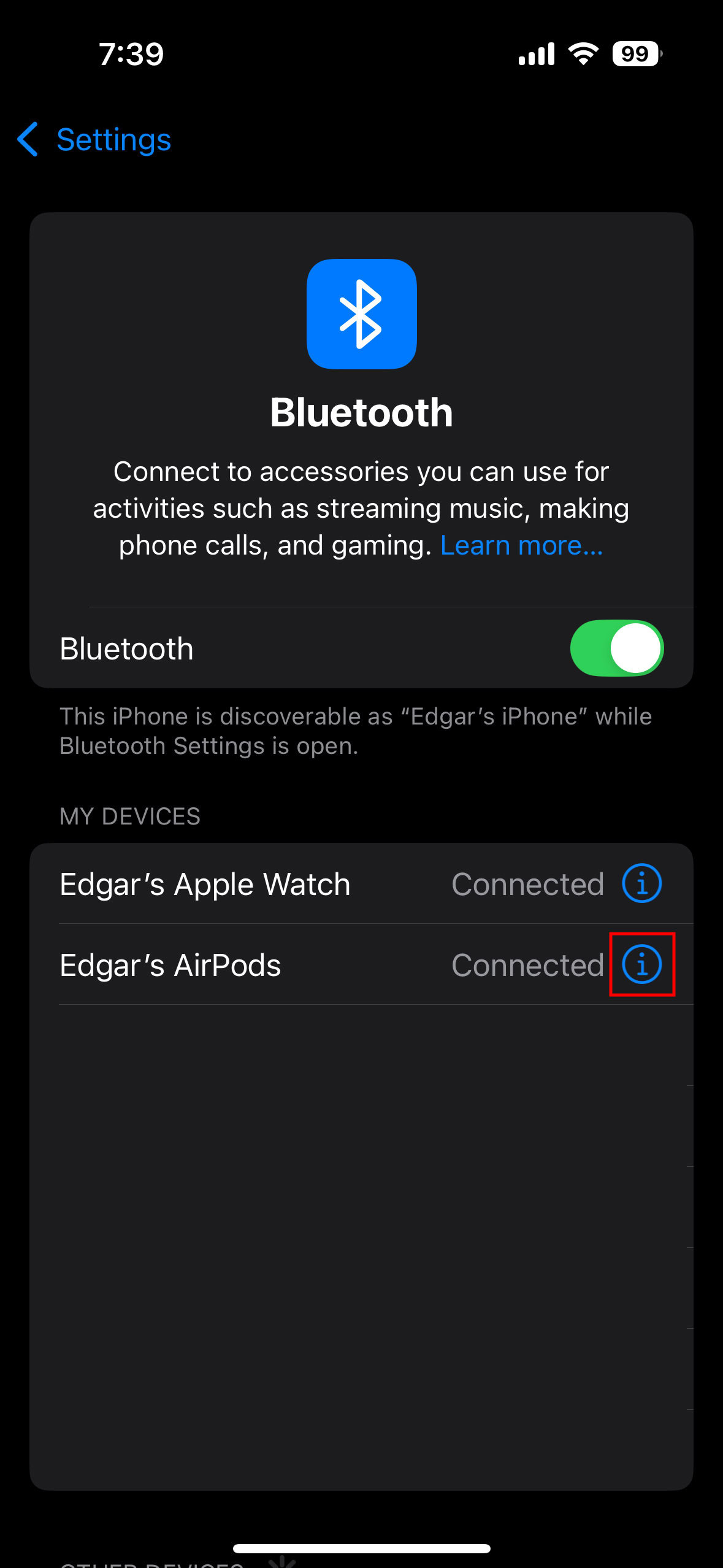 To disconnect Bluetooth devices from your iPhone 2 - Hey Siri not working