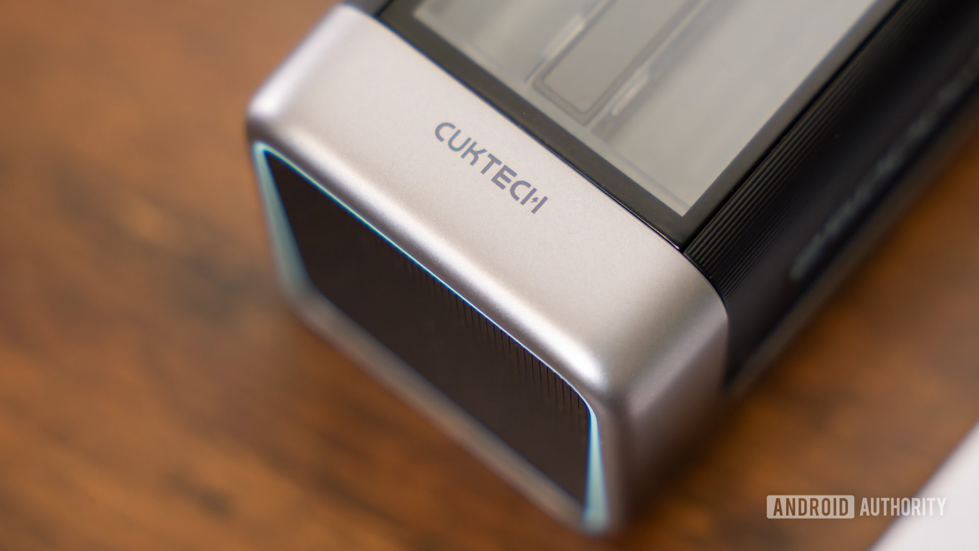 CUKTECH 20 Power Bank on table showing logo