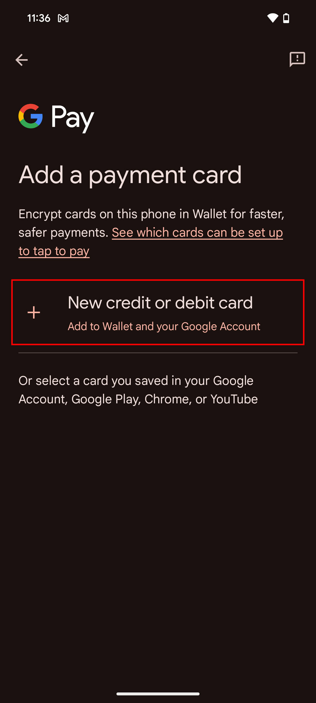 How to add a debit or credit card on Google Wallet 3