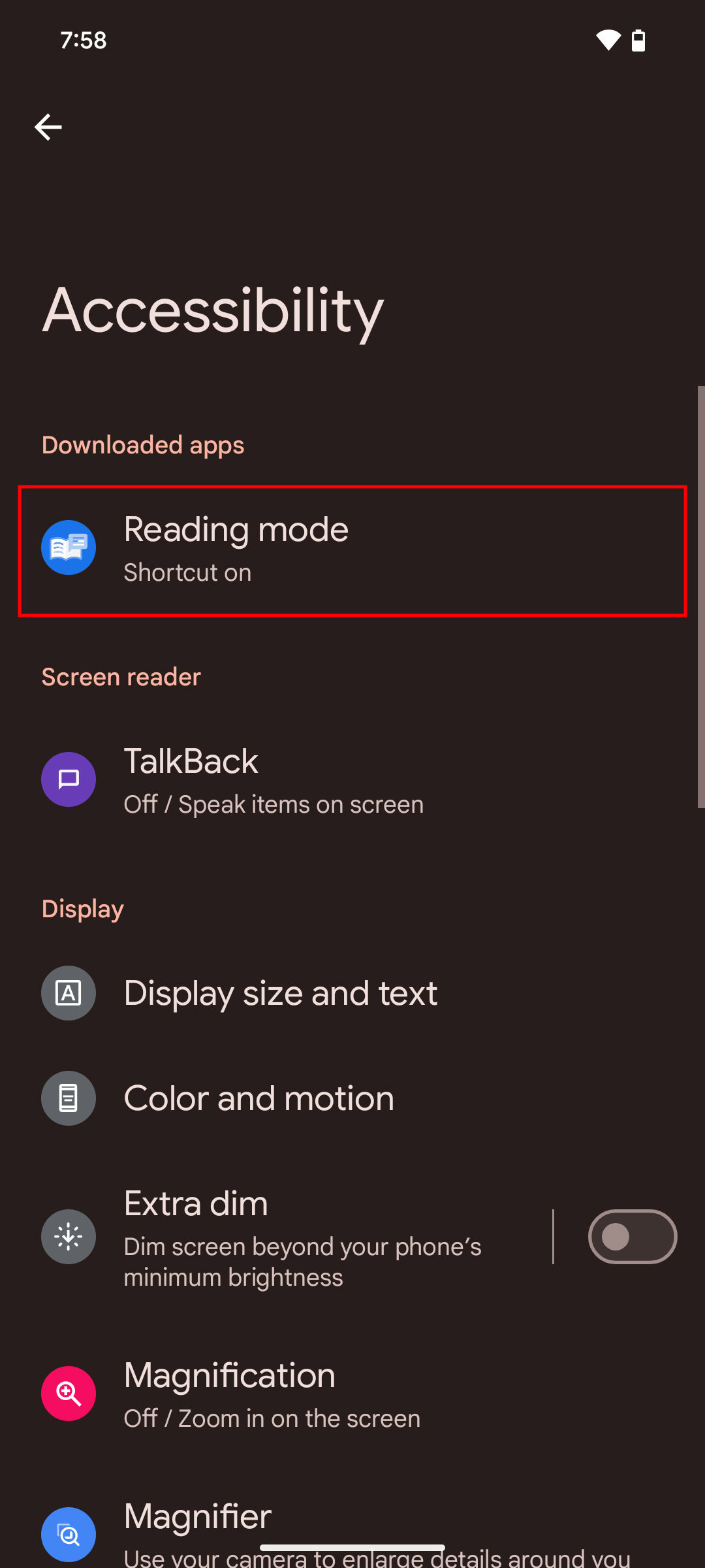 How to change the Reading mode shortcut 2