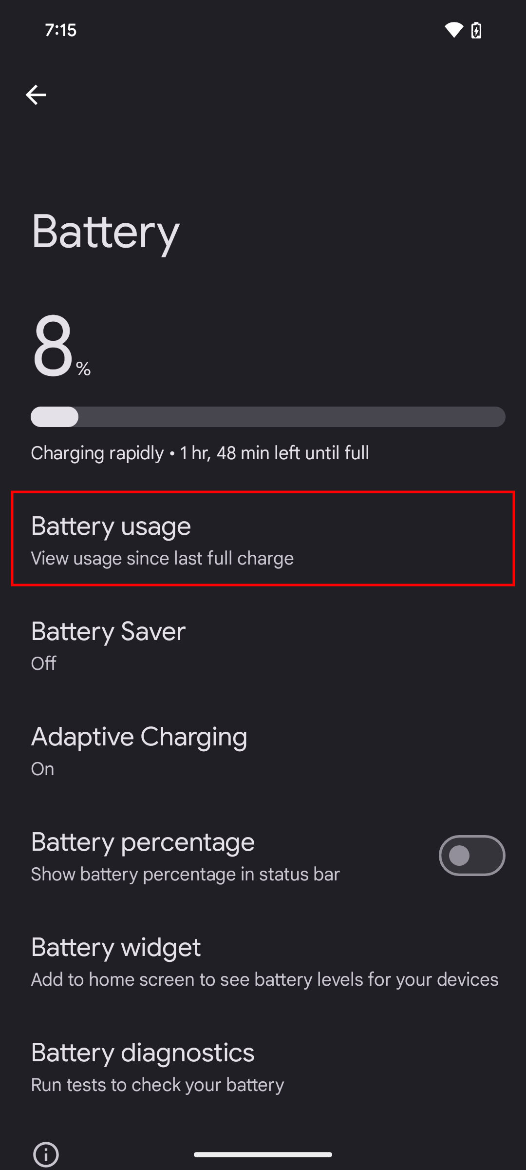 How to check battery usage on Android 15 (2)