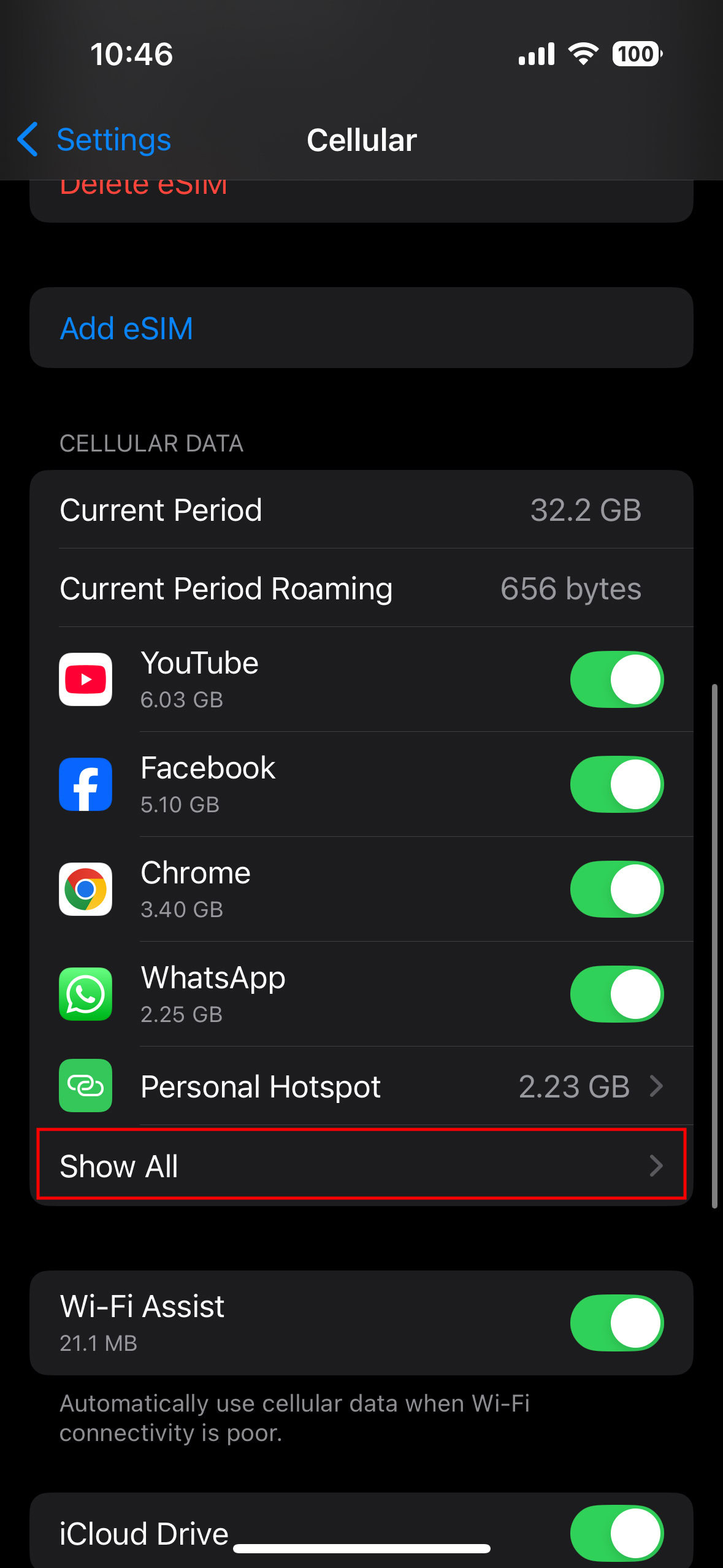 How to check data usage on iPhone 2