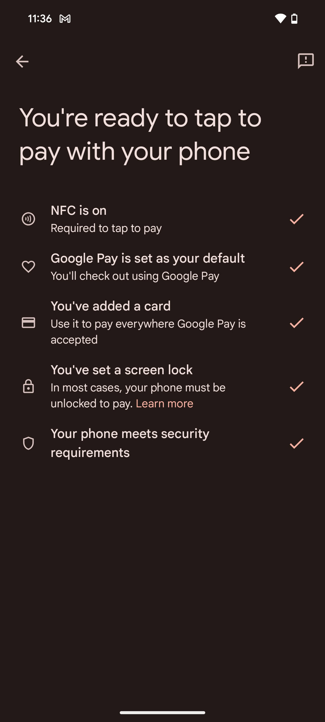 How to check if you can make contactless payments on Google Wallet 3