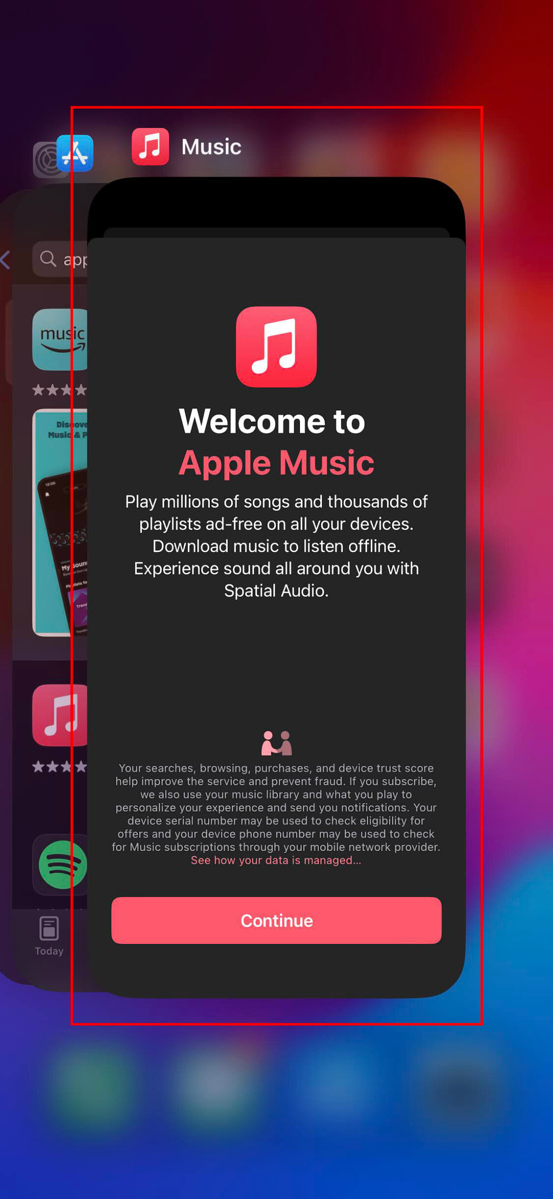 How to force close the Apple Music app on iPhone (2)