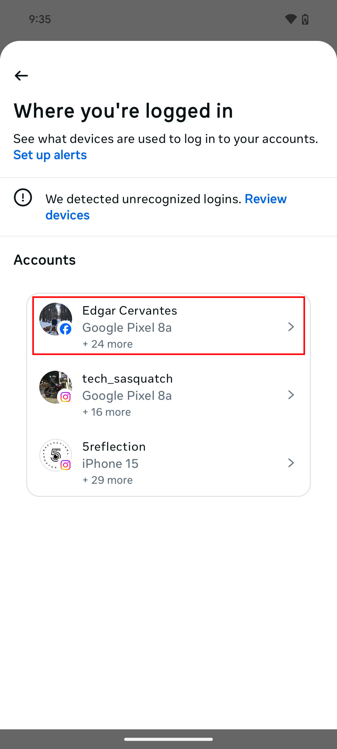 How to log out of Facebook on all devices, using the Facebok app 6