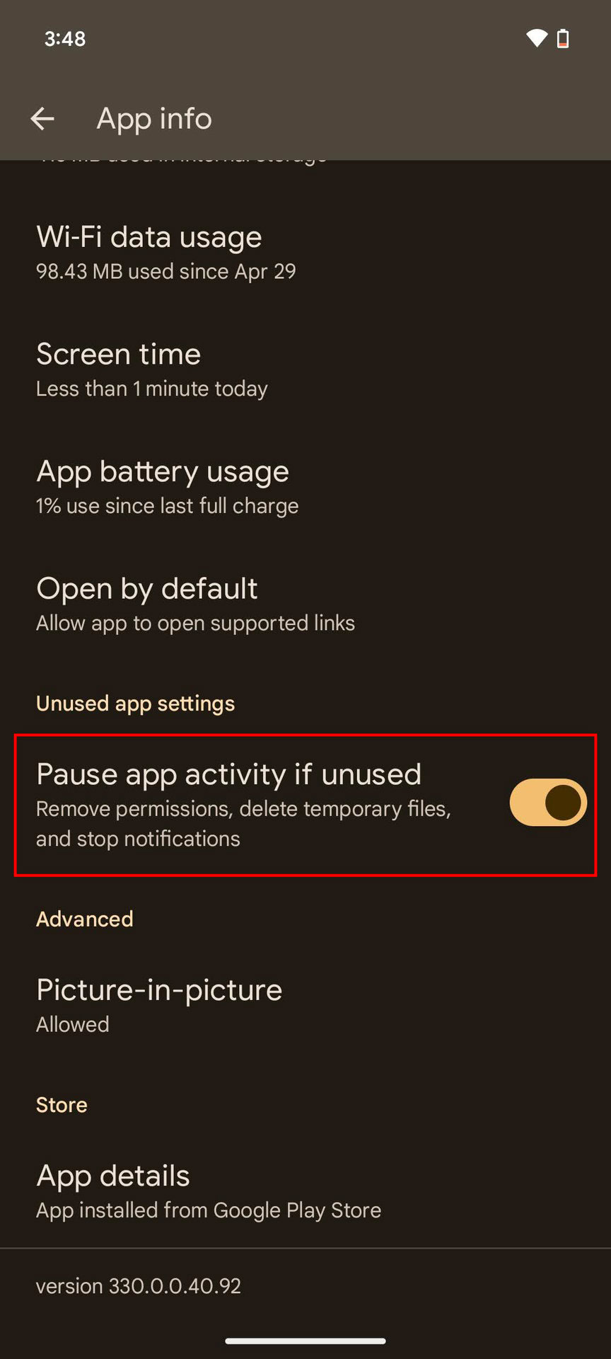 How to pause app activity if unused on Android (3)