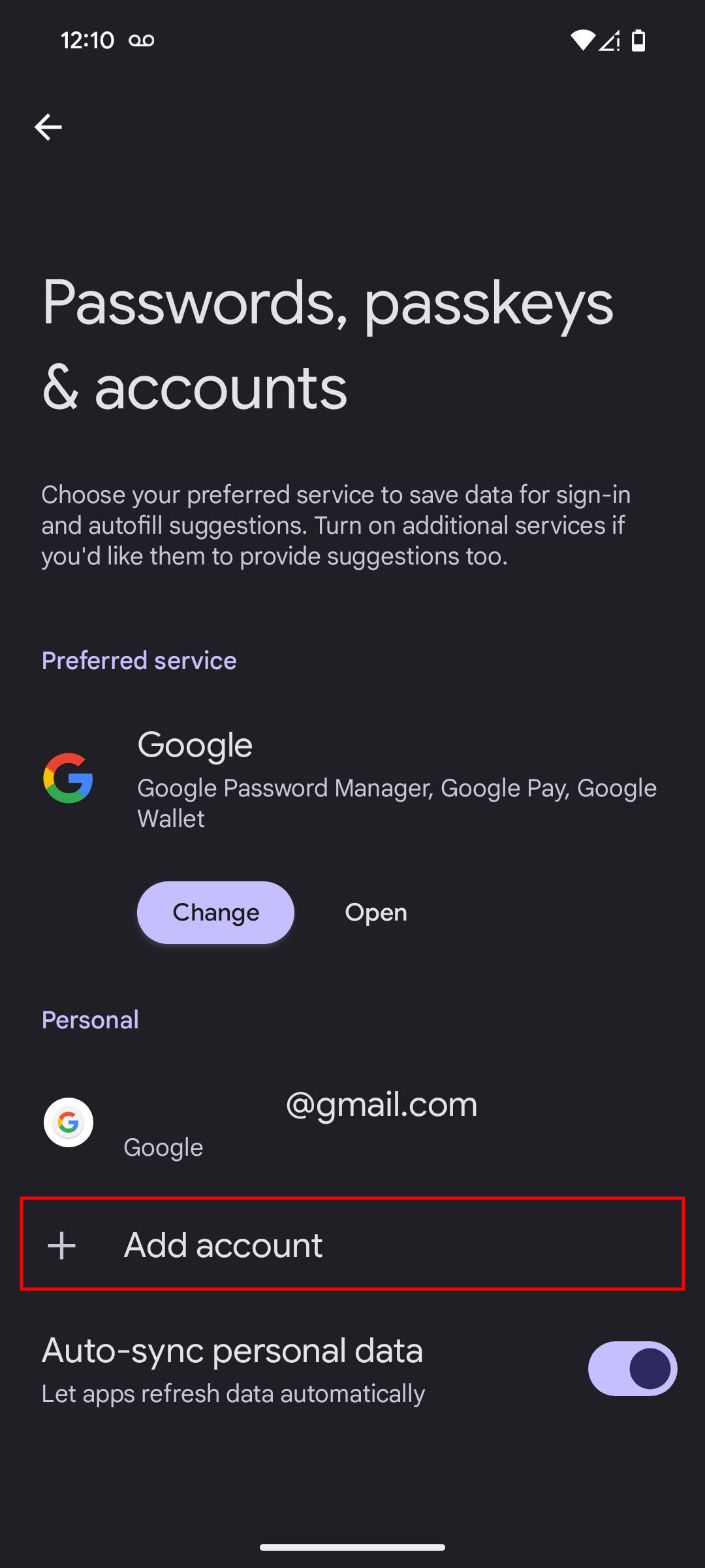 How to re add your Google account (2)