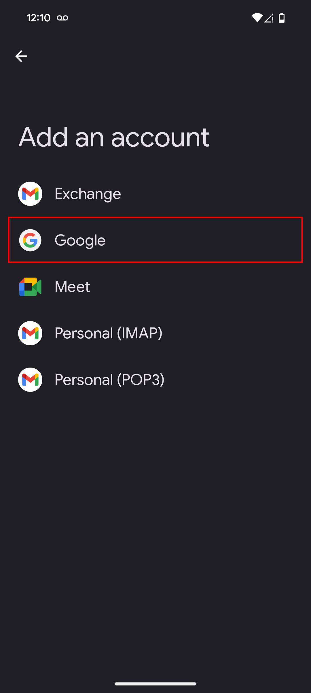 How to re add your Google account (3)