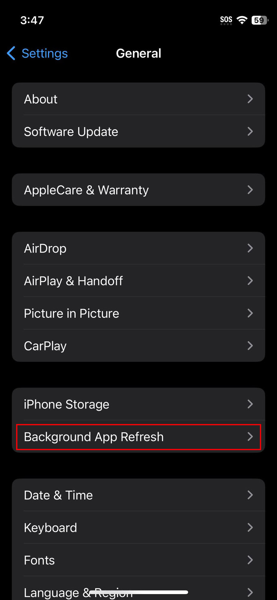 How to turn off background activity on iPhone (2)