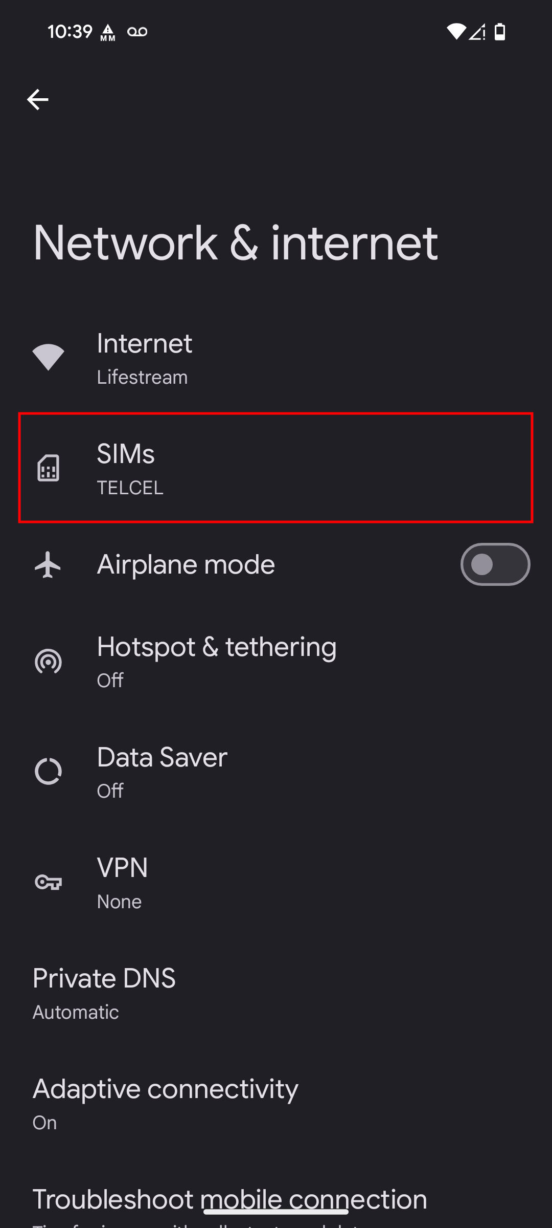 How to turn on mobile data on Android 15 (2)