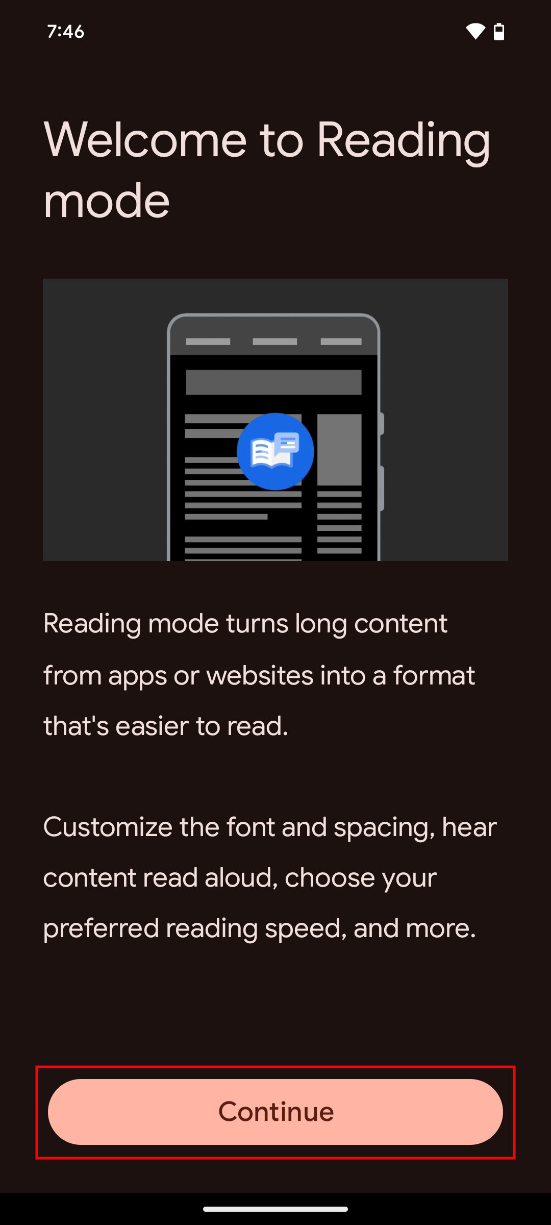 How to use Reading mode on Chrome for Android 1