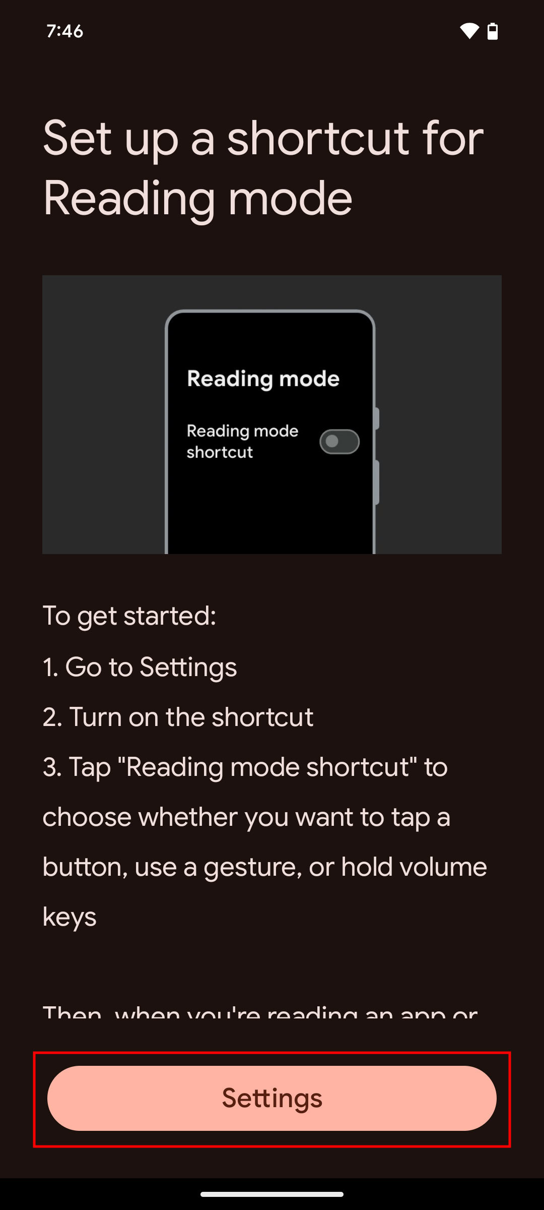 How to use Reading mode on Chrome for Android 2