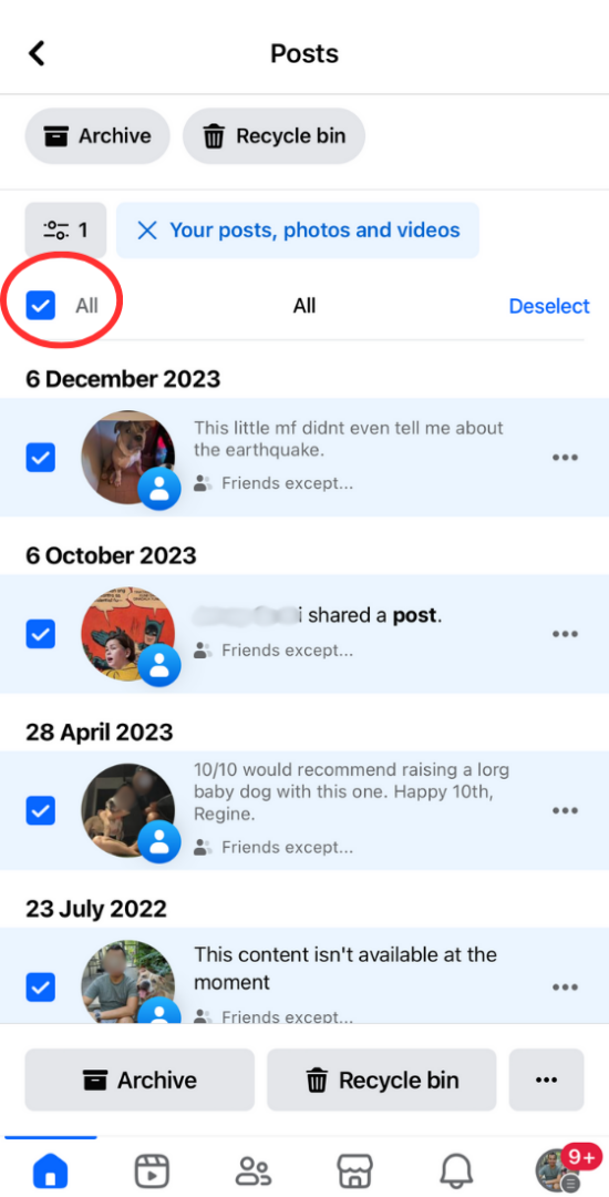 How To Delete All Facebook Posts Android Authority