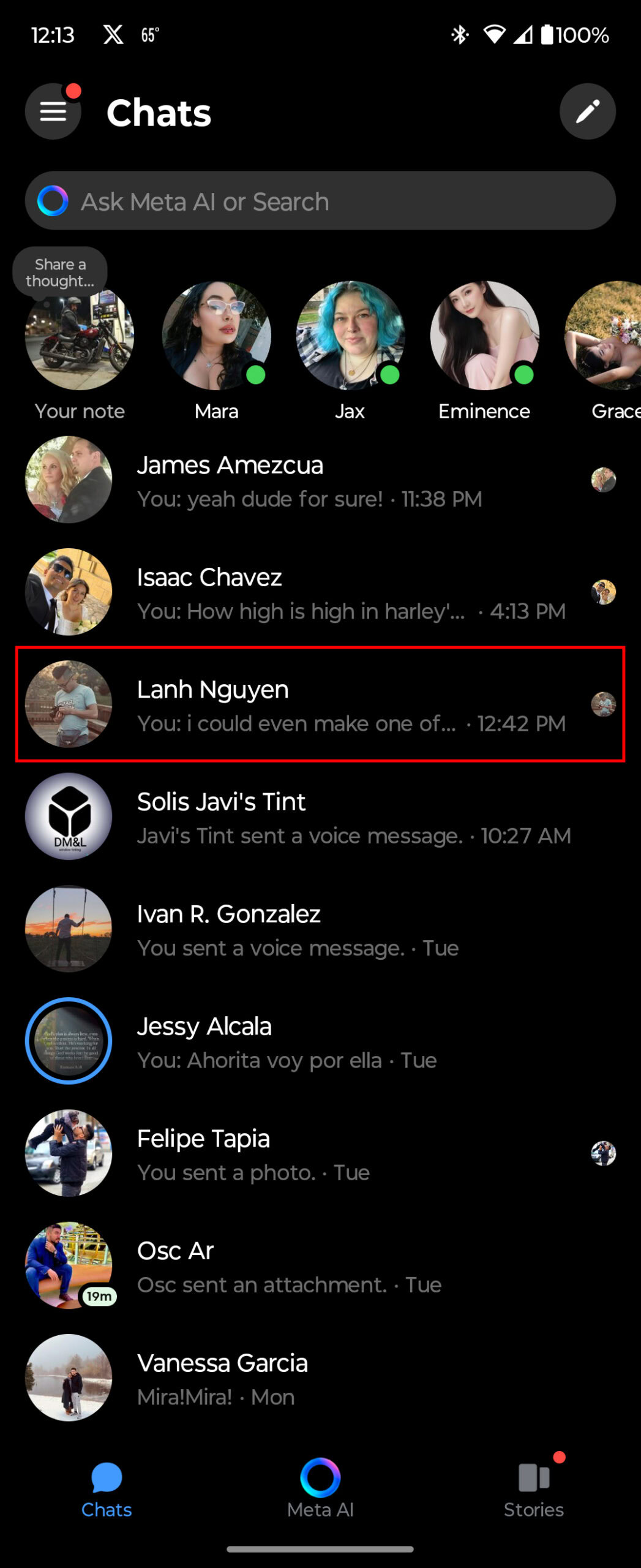 How to receive notifications for screenshots in Messenger chats (1)