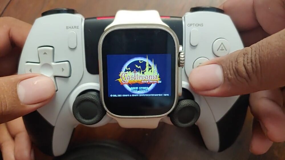 Someone strapped a smartwatch to a controller to make a handheld gaming ...