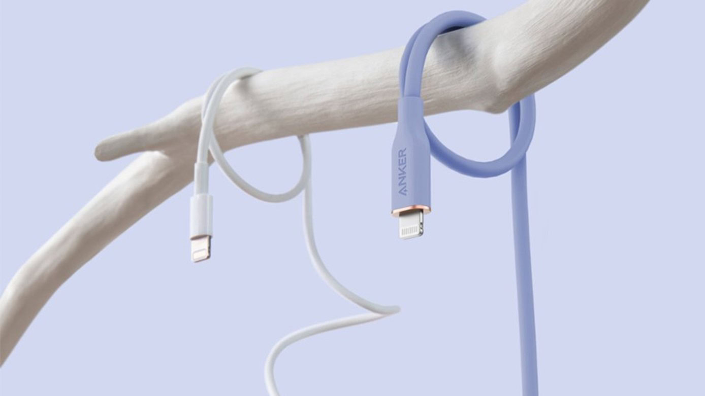 Imagen promocional del cable USB C a Lightning Anker PowerLine III Flow