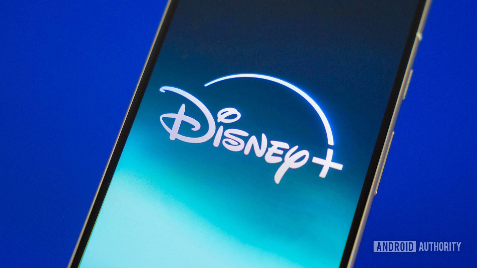 Disney Plus logo on smartphone stock photo (2)