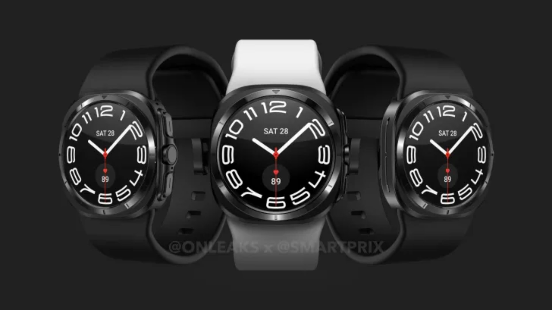 Diseño de pantalla frontal del Galaxy Watch 7 Ultra