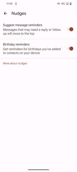 Google Messages Nudges может вернуться