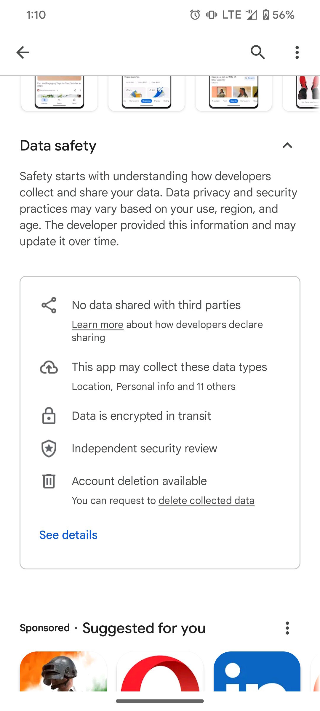 Google Play Store Account data deletion 1