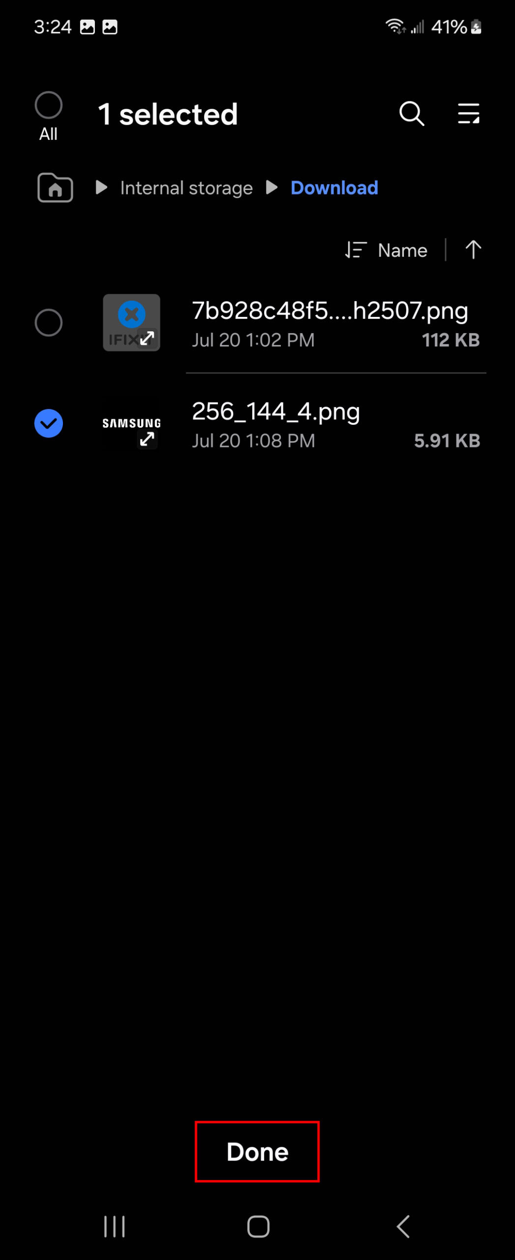 How to add files to Samsung Secure Folder using the app 5