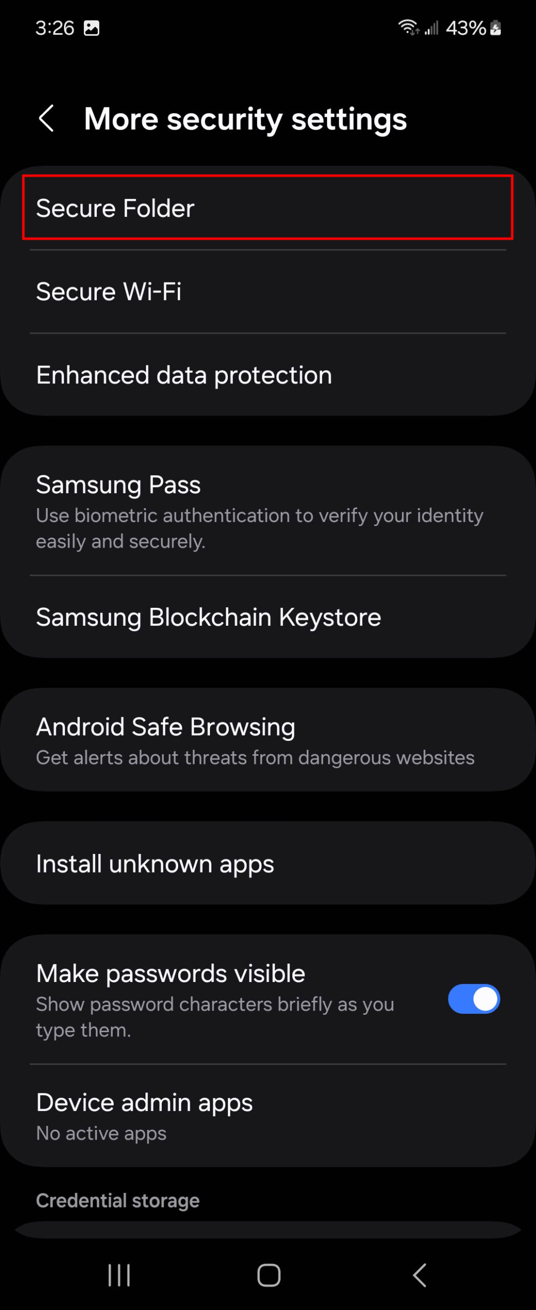 How to back up Samsung Secure Folder to your Samsung account 3