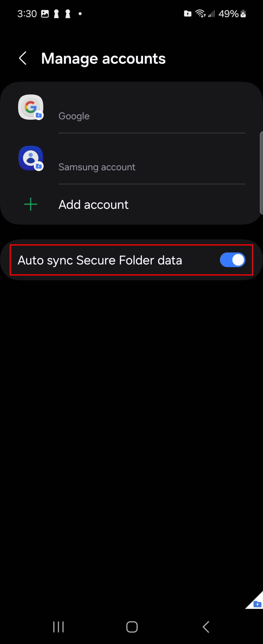 How to back up Samsung Secure Folder to your Samsung account 5