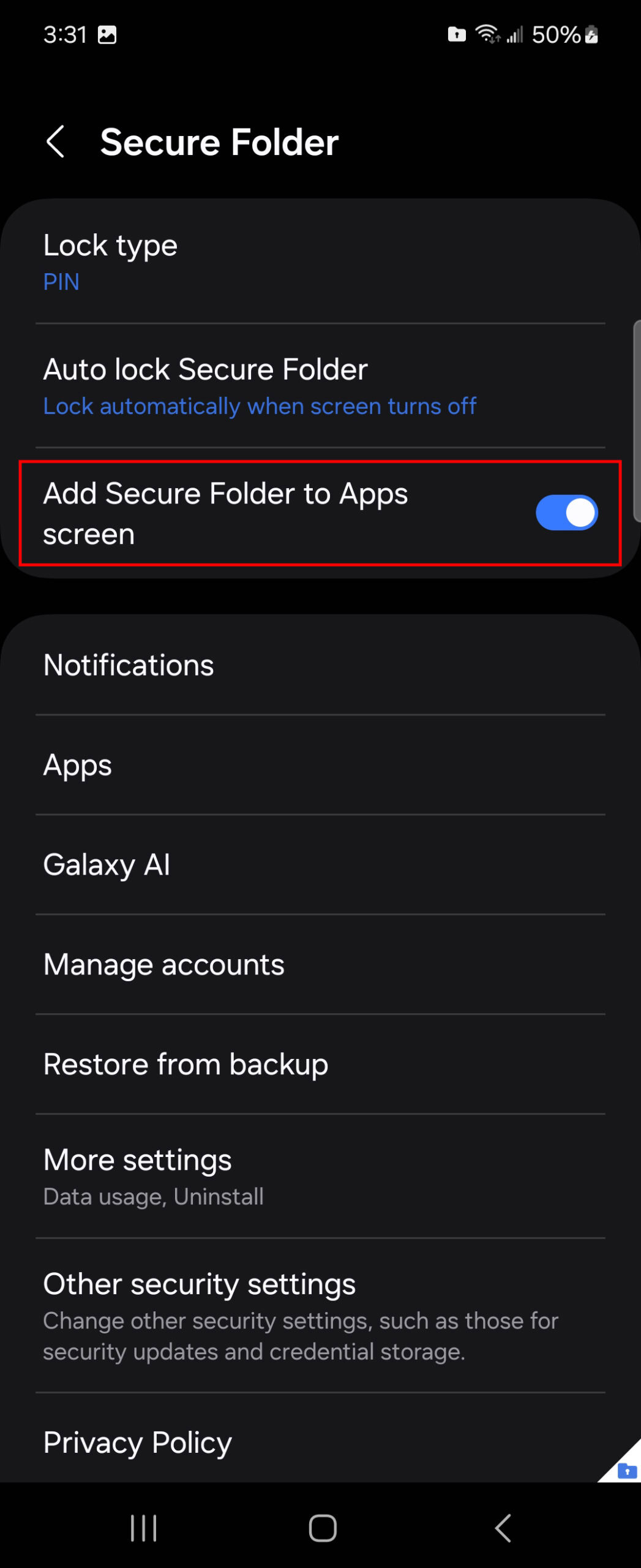 How to hide the Samsung Secure Folder App 4