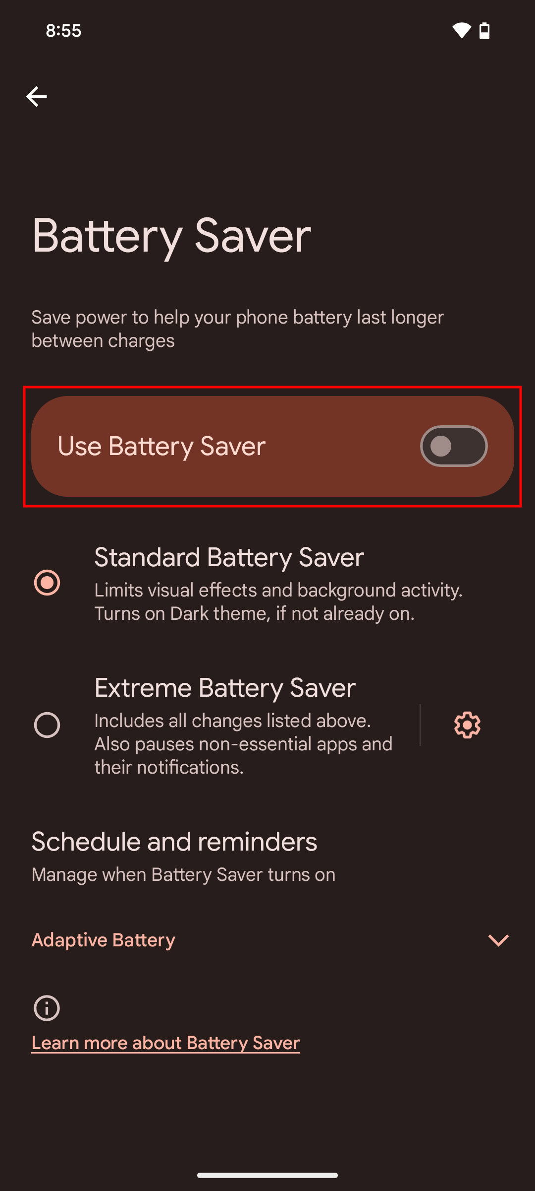 How to turn on Battery Saver on Android 15 3