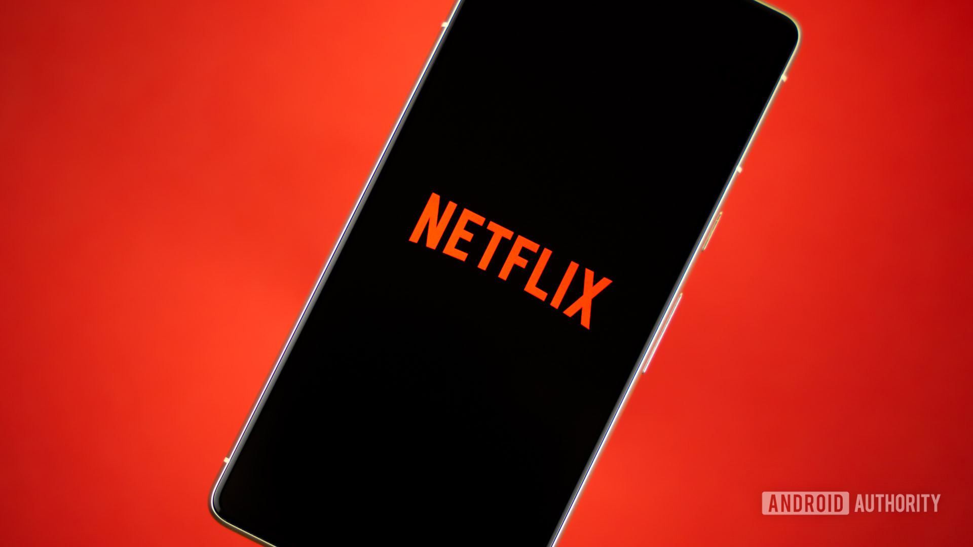 Netflix logo on smartphone stock photo (4)