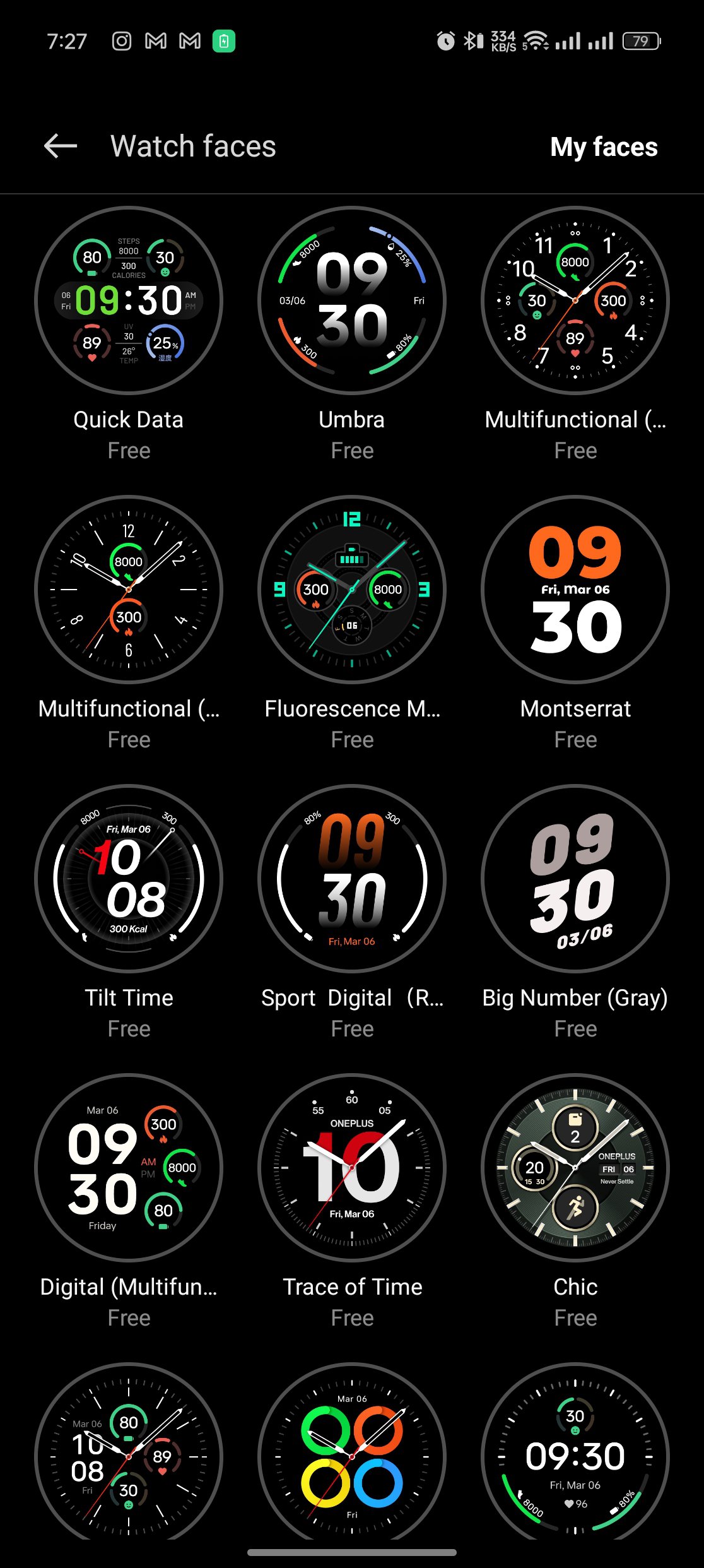 OnePlus Watch 2 OHealth watch faces (3)